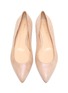 Detail View - Click To Enlarge - GIANVITO ROSSI - Leather ballet flats