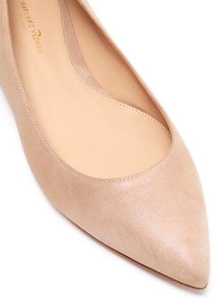 Detail View - Click To Enlarge - GIANVITO ROSSI - Leather ballet flats