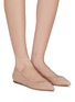 Figure View - Click To Enlarge - GIANVITO ROSSI - Leather ballet flats