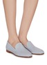 Figure View - Click To Enlarge - GIANVITO ROSSI - Suede leather loafers