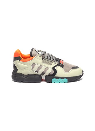 Main View - Click To Enlarge - ADIDAS - 'ZX Torsion' suede overlay ripstop boost™ platform sneakers