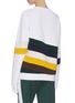 Back View - Click To Enlarge - THE UPSIDE - 'Sunrise Bondi' colourblock panel stripe performance sweatshirt