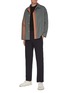 Figure View - Click To Enlarge - AURALEE - 'Finx' gradient dyed shirt jacket
