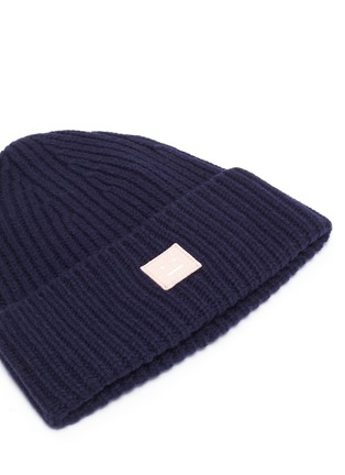 Detail View - Click To Enlarge - ACNE STUDIOS - Rib knit wool kids beanie