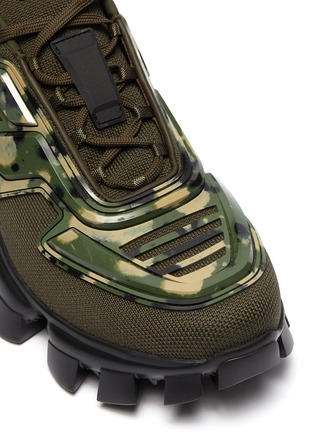 Detail View - Click To Enlarge - PRADA - Cloudbust Thunder' camo sneakers
