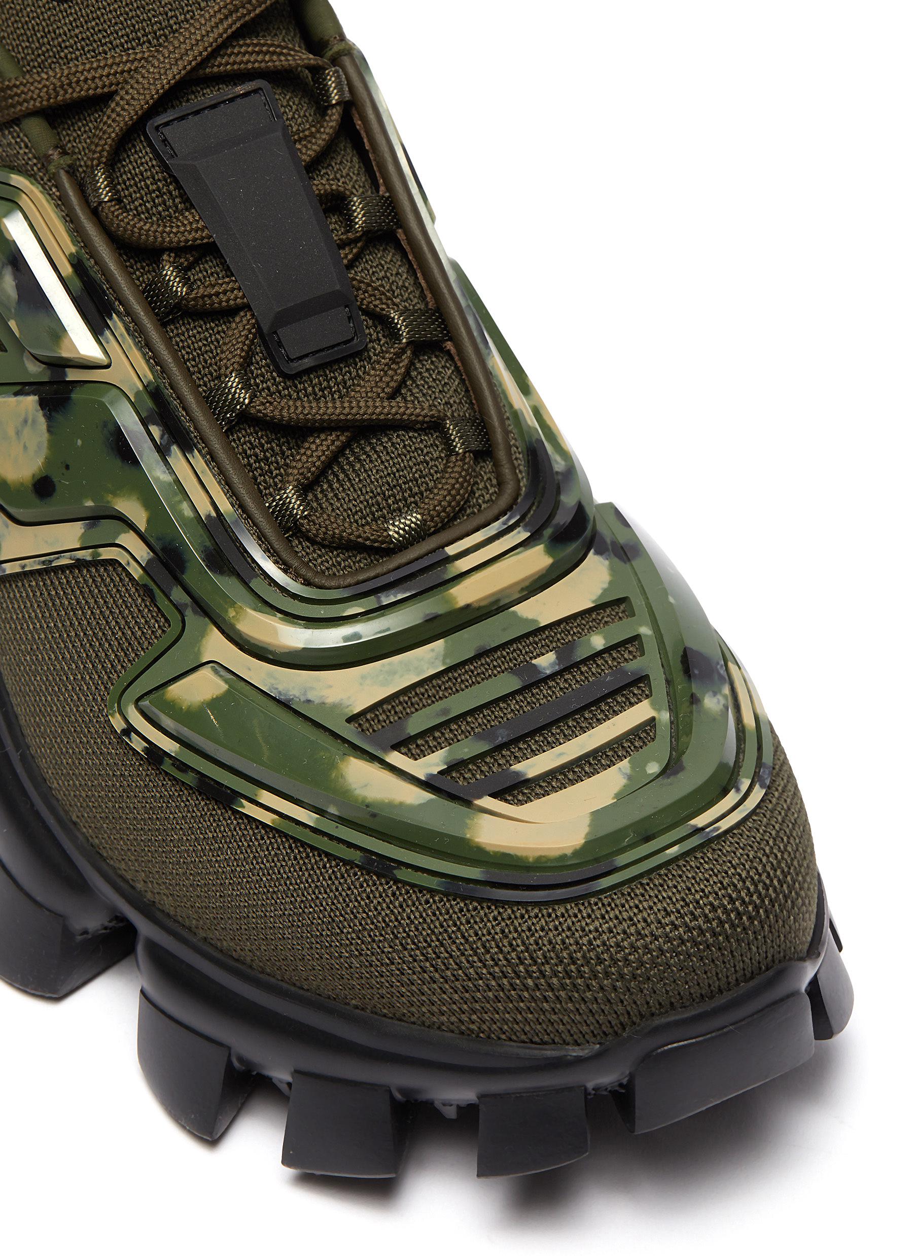 prada green cloudbust thunder sneakers