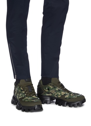 Figure View - Click To Enlarge - PRADA - Cloudbust Thunder' camo sneakers