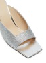 Detail View - Click To Enlarge - WANDLER - 'Isa' square vamp glitter sandals