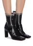 Figure View - Click To Enlarge - WANDLER - 'Isa' faux pearl strass fringe leather boots