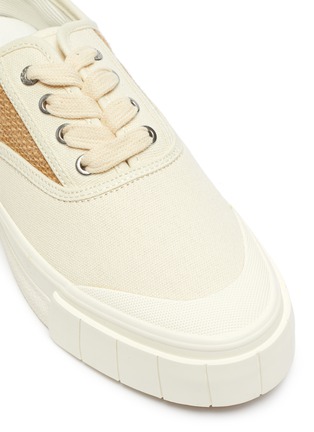 Detail View - Click To Enlarge - GOOD NEWS - 'Softball' colourblock canvas sneakers