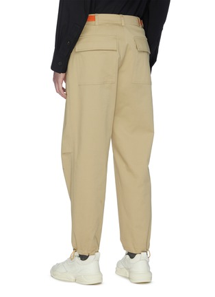Back View - Click To Enlarge - SOLID HOMME - Drawstring leg chino pants