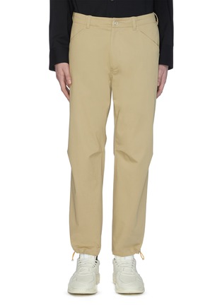 Main View - Click To Enlarge - SOLID HOMME - Drawstring leg chino pants