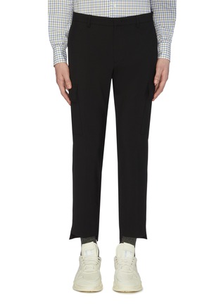 Main View - Click To Enlarge - SOLID HOMME - Cargo pocket crop pants