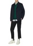 Figure View - Click To Enlarge - SOLID HOMME - Cargo pocket crop pants
