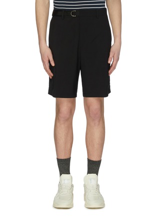 Main View - Click To Enlarge - SOLID HOMME - Belted tailored shorts