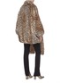 Back View - Click To Enlarge - T BY ALEXANDER WANG - Scarf cheetah print oversized coat
