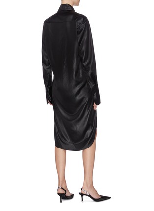 Back View - Click To Enlarge - T BY ALEXANDER WANG - Oversized high-low shirt dress