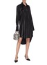 Figure View - Click To Enlarge - T BY ALEXANDER WANG - Oversized high-low shirt dress