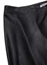 Detail View - Click To Enlarge - T BY ALEXANDER WANG - 'Wash & Go' wet shine dipped waistband skirt