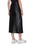 Back View - Click To Enlarge - T BY ALEXANDER WANG - 'Wash & Go' wet shine dipped waistband skirt