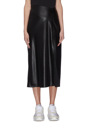 Main View - Click To Enlarge - T BY ALEXANDER WANG - 'Wash & Go' wet shine dipped waistband skirt