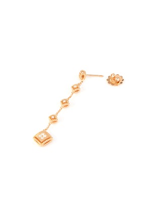 Detail View - Click To Enlarge - ROBERTO COIN - 'Palazzo Ducale' diamond 18k rose gold earrings