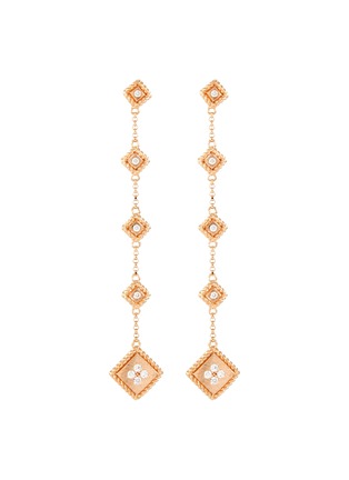 Main View - Click To Enlarge - ROBERTO COIN - 'Palazzo Ducale' diamond 18k rose gold earrings