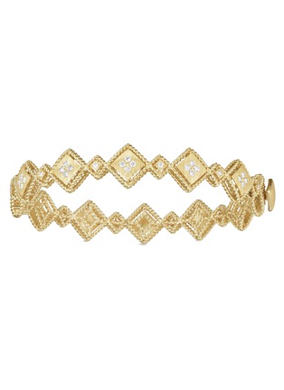 Main View - Click To Enlarge - ROBERTO COIN - 'Palazzo Ducale' diamond 18k yellow gold bangle