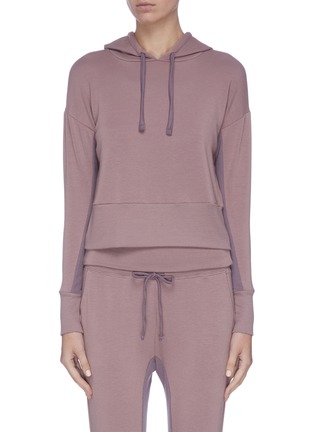 Main View - Click To Enlarge - BEYOND YOGA - Contrast inseam hoodie