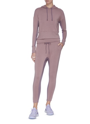 Figure View - Click To Enlarge - BEYOND YOGA - Contrast inseam hoodie