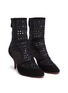 Figure View - Click To Enlarge - ALAÏA - Lasercut paneled leather boots
