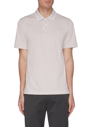 Main View - Click To Enlarge - THEORY - Piqué Cotton Polo Shirt