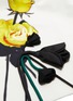 Detail View - Click To Enlarge - PRADA - Rose print appliqué midi skirt