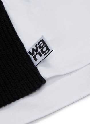  - T BY ALEXANDER WANG - Shirt panel cropped sweater