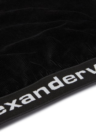  - T BY ALEXANDER WANG - Logo waistband corduroy sleeveless hoodie