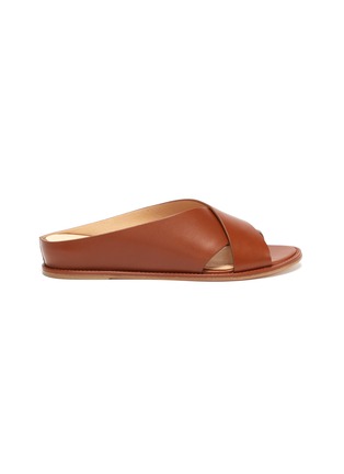 Main View - Click To Enlarge - GABRIELA HEARST - Ellington cross strap leather flats