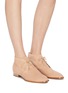 Figure View - Click To Enlarge - GABRIELA HEARST - Suede Shepard boots