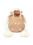 Main View - Click To Enlarge - LE NINÈ - 'Carol' small shell embellished tassel strap small basket bag