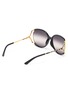 Figure View - Click To Enlarge - GUCCI - Large square y-shape temple metal frame round sunglasses