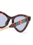 Detail View - Click To Enlarge - GUCCI - Tortoiseshell effect acetate frame cat eye sunglasses
