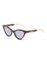 Main View - Click To Enlarge - GUCCI - Tortoiseshell effect acetate frame cat eye sunglasses