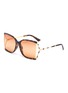 Main View - Click To Enlarge - GUCCI - Large square Y-shape temple acetate frame sunglasses