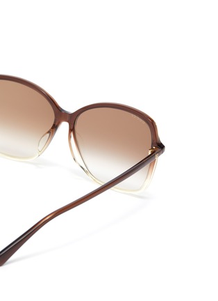Detail View - Click To Enlarge - GUCCI - Acetate frame gradient square sunglasses