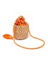 Detail View - Click To Enlarge - LE NINÈ - 'Carol Twist' small embellished tassel strap basket bag