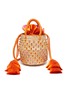 Main View - Click To Enlarge - LE NINÈ - 'Carol Twist' small embellished tassel strap basket bag