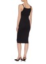 Back View - Click To Enlarge - T BY ALEXANDER WANG - 'Bodycon' Chain detail rib knit slip on dress