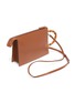 Detail View - Click To Enlarge - JIL SANDER - 'Tootie' bamboo handle small leather clutch