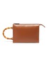 Main View - Click To Enlarge - JIL SANDER - 'Tootie' bamboo handle small leather clutch