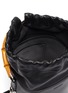Detail View - Click To Enlarge - JIL SANDER - Bamboo handle small leather bucket bag