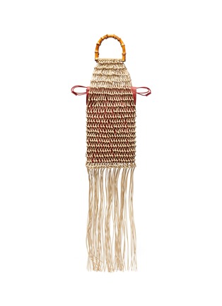 Main View - Click To Enlarge - JIL SANDER - Bamboo handle knotted net bag